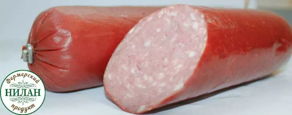 фотография продукта Колбаса п/к "свинина -говядина" 